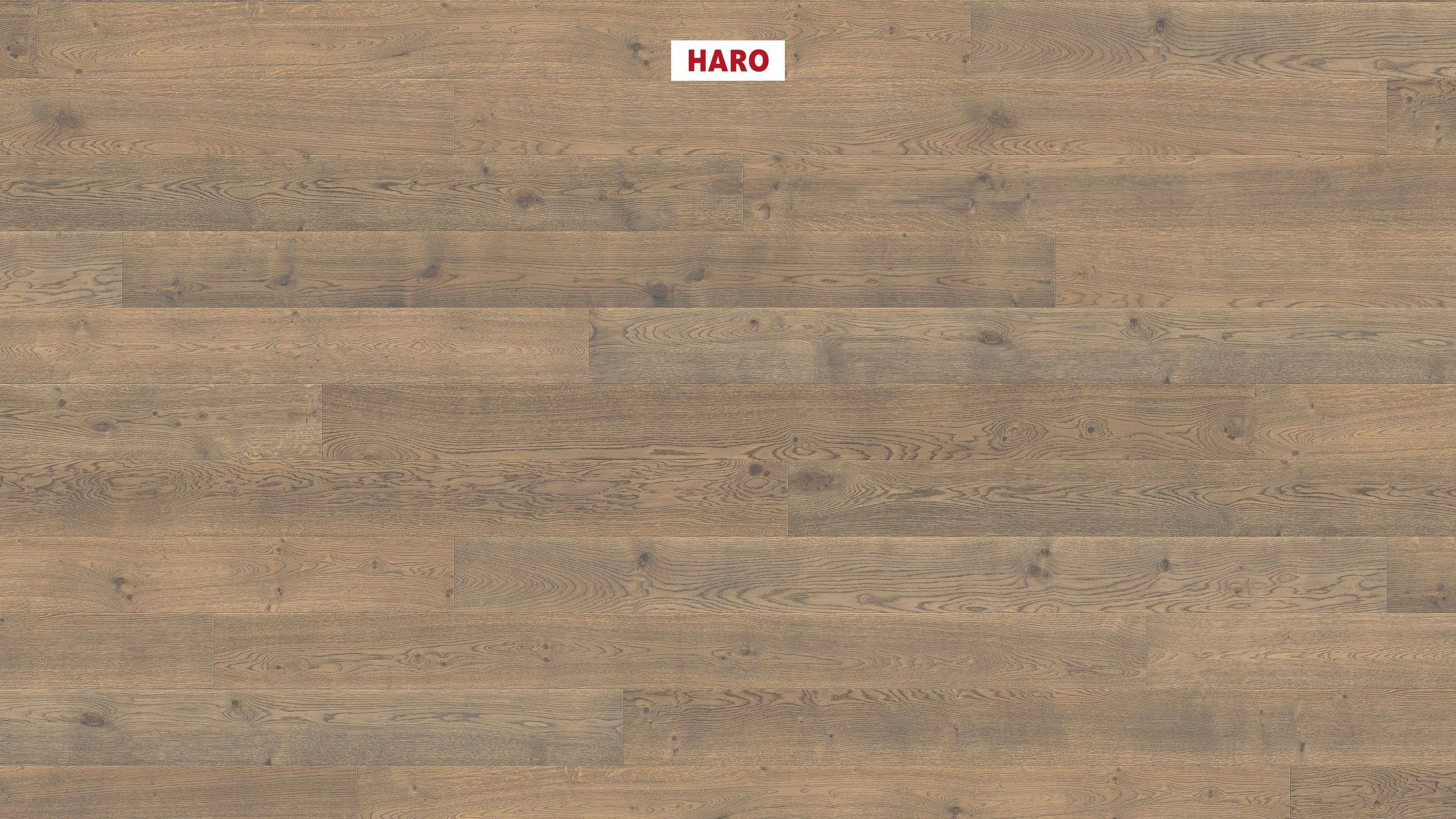 13,5 mm HARO Parkett Serie 4000 - Eiche tabakgrau Sauvage, retro strukturiert 4V_0