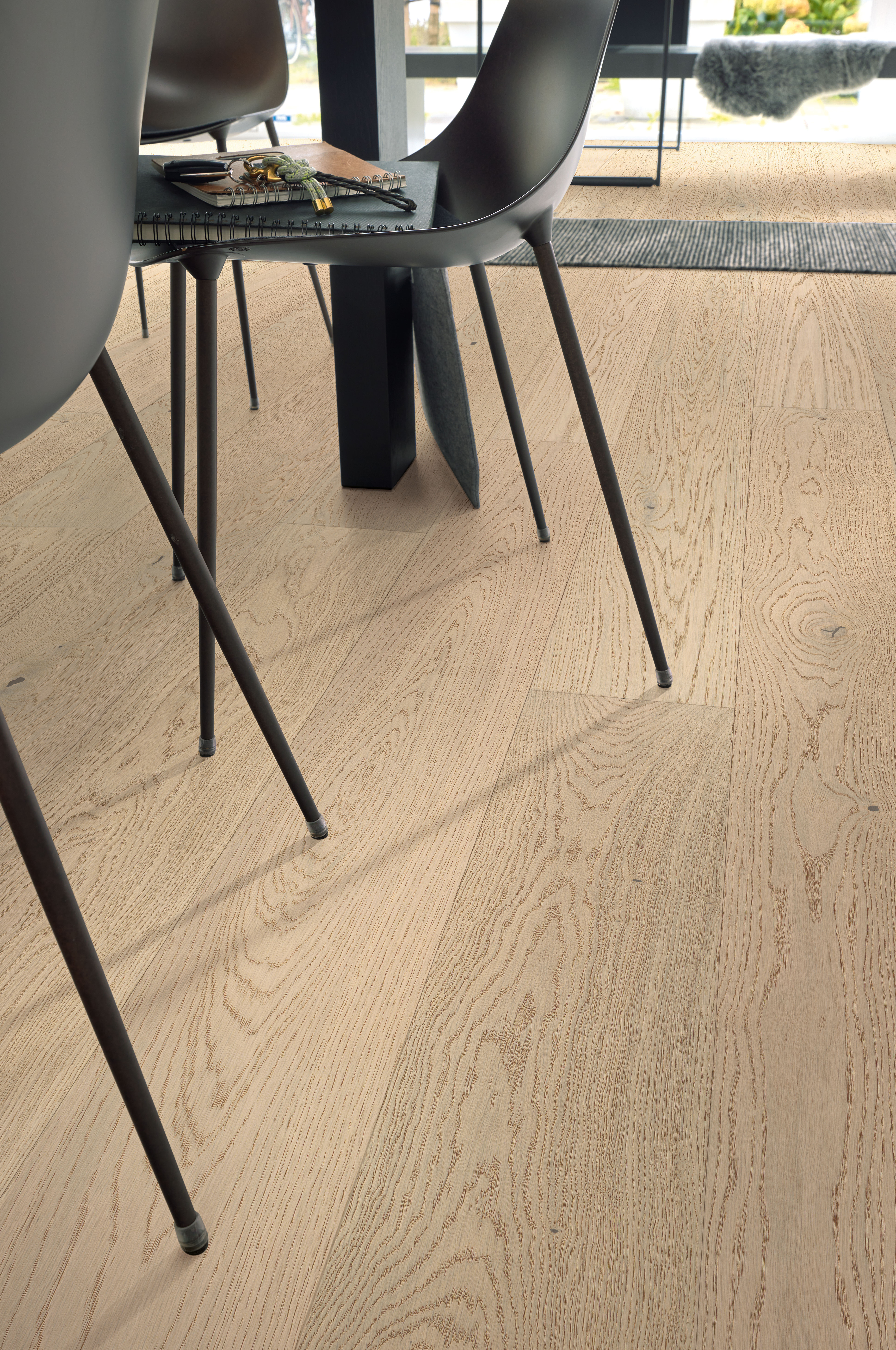 8 mm Meister Holzboden Natureflex HD 100 ultramattlackiert - Eiche lebhaft cremeweiß 20014_2 8 mm Meister Holzboden Natureflex HD 100 ultramattlackiert - Eiche lebhaft cremeweiß 20014_2