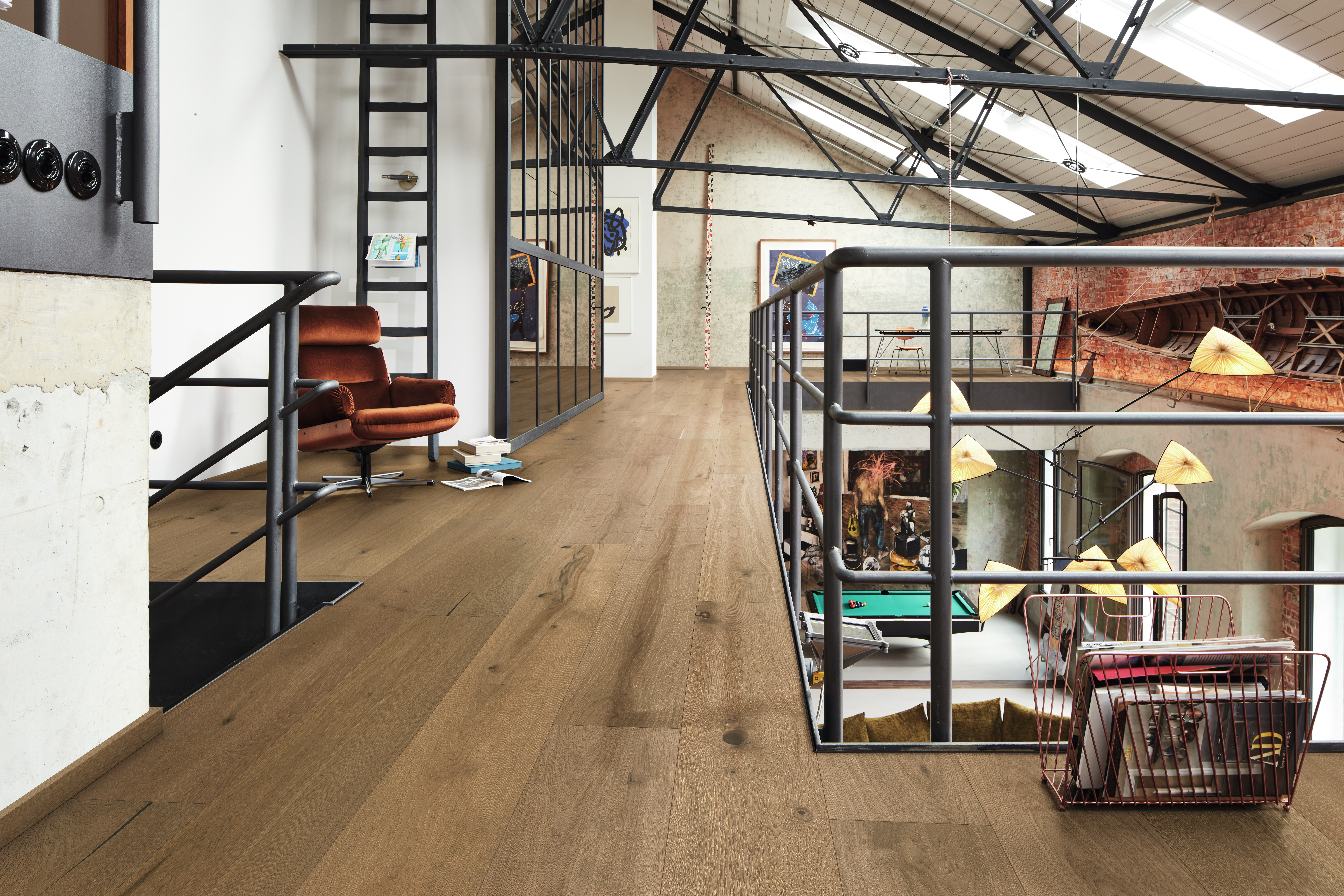 11 mm Lindura-Holzboden HD 400 ultramattlackiert - Eiche authentic greige gebürstet 08923_2