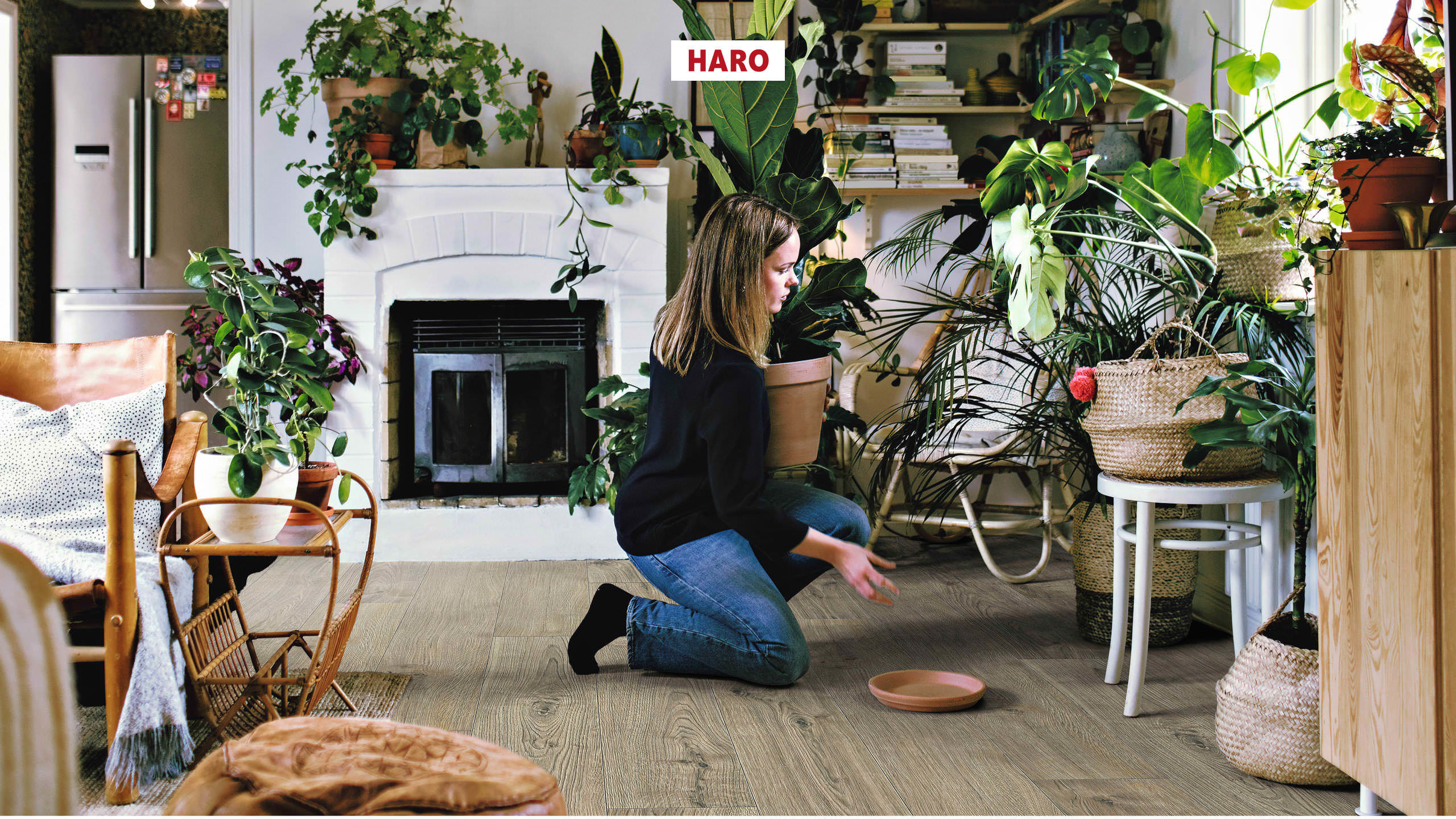 7 mm HARO Laminatboden Tritty 90 - Eiche Torri grau_1 7 mm HARO Laminatboden Tritty 90 - Eiche Torri grau_1