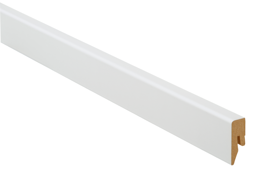 19 x 40 mm ter Hürne Sockelleiste - Weiß matt_0