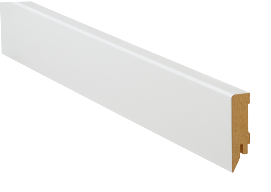 18 x 70 mm ter Hürne Sockelleiste - Weiß matt_0