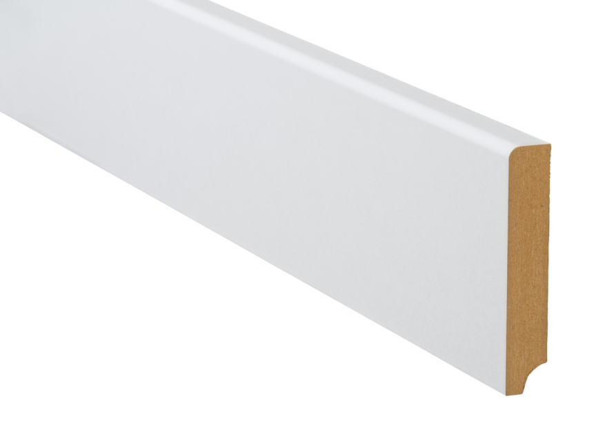 18 x 100 mm ter Hürne Sockelleiste - Kristallweiß_0