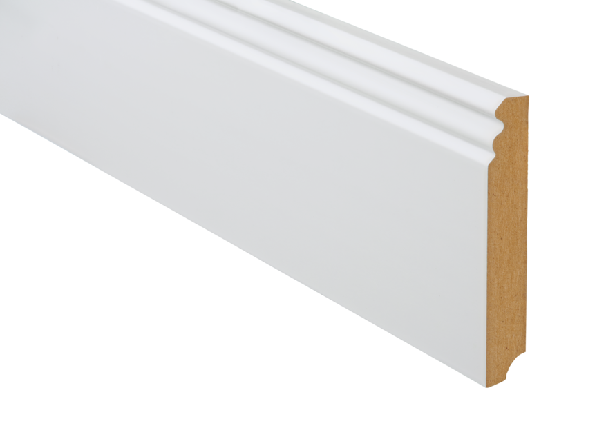 18 x 120 mm ter Hürne Sockelleiste - Kristallweiß_0