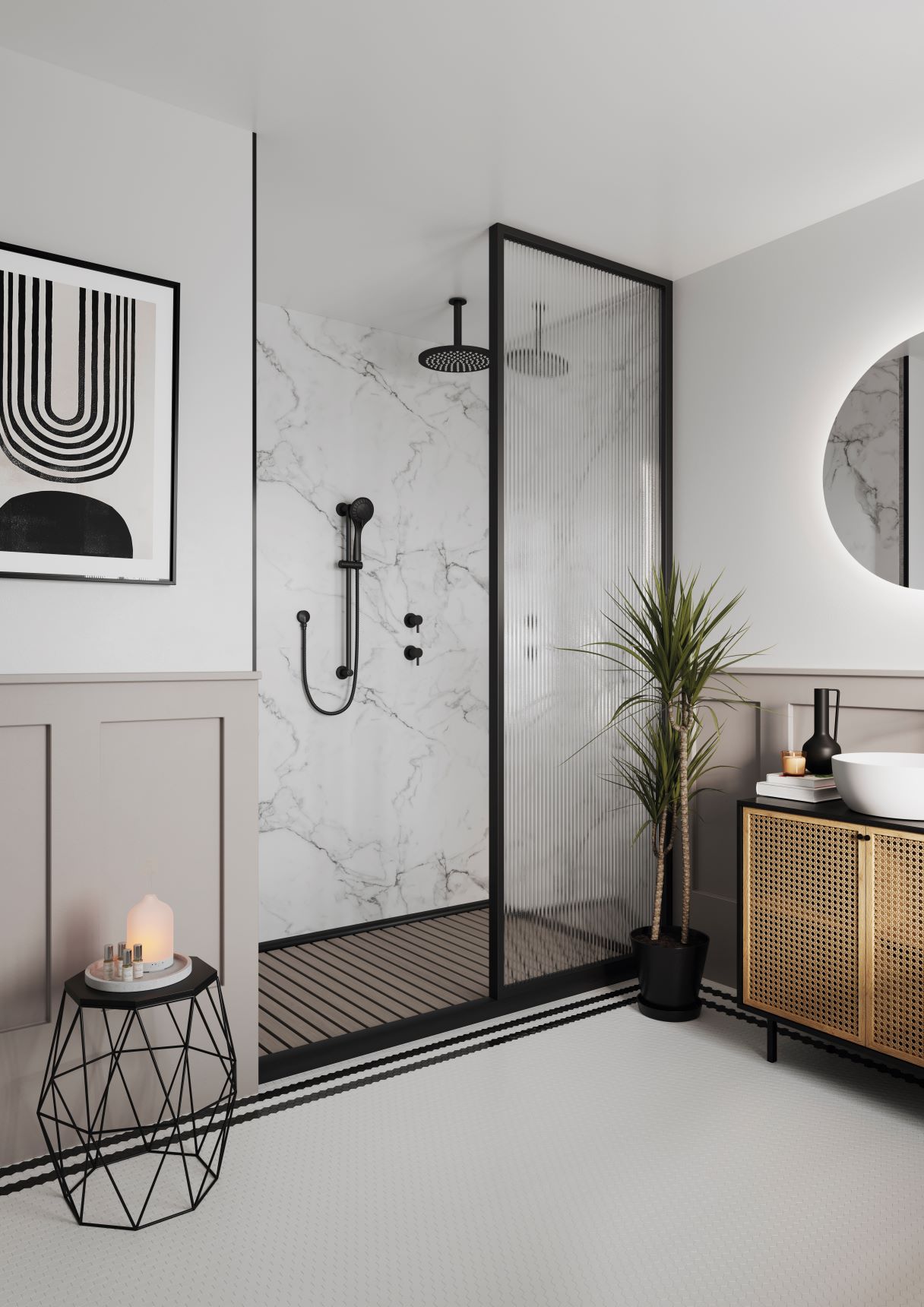 11 mm Multipanel Wandpaneele - Calcatta Marble 3460 - Linda Barker Kollektion_2