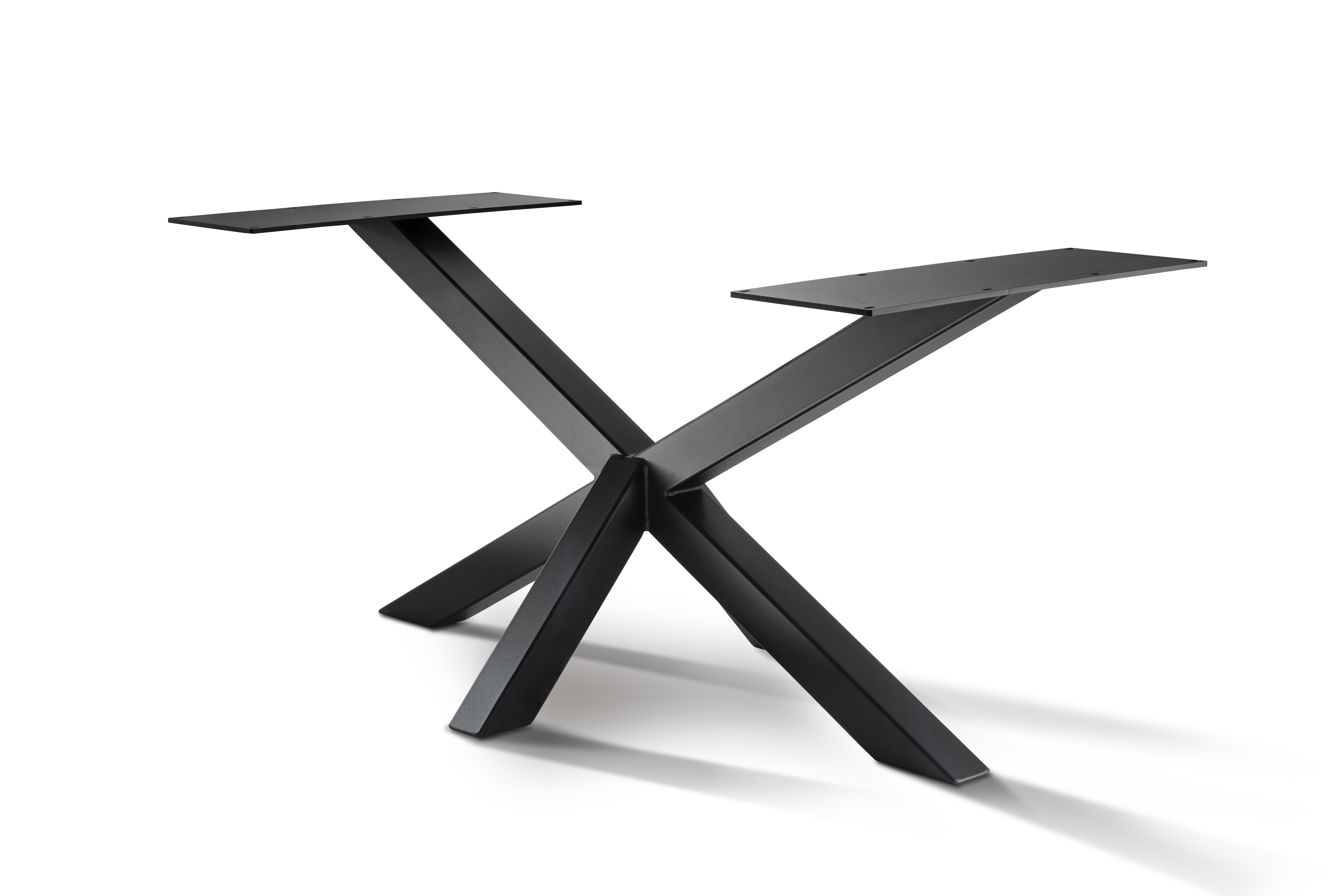 70 cm Tischgestell Mammoet - matt schwarz pulverbeschichtet_0 70 cm Tischgestell Mammoet - matt schwarz pulverbeschichtet_0