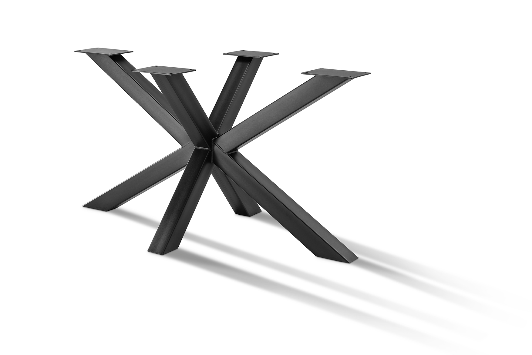 70 cm Tischgestell Spider - matt schwarz pulverbeschichtet_0 70 cm Tischgestell Spider - matt schwarz pulverbeschichtet_0