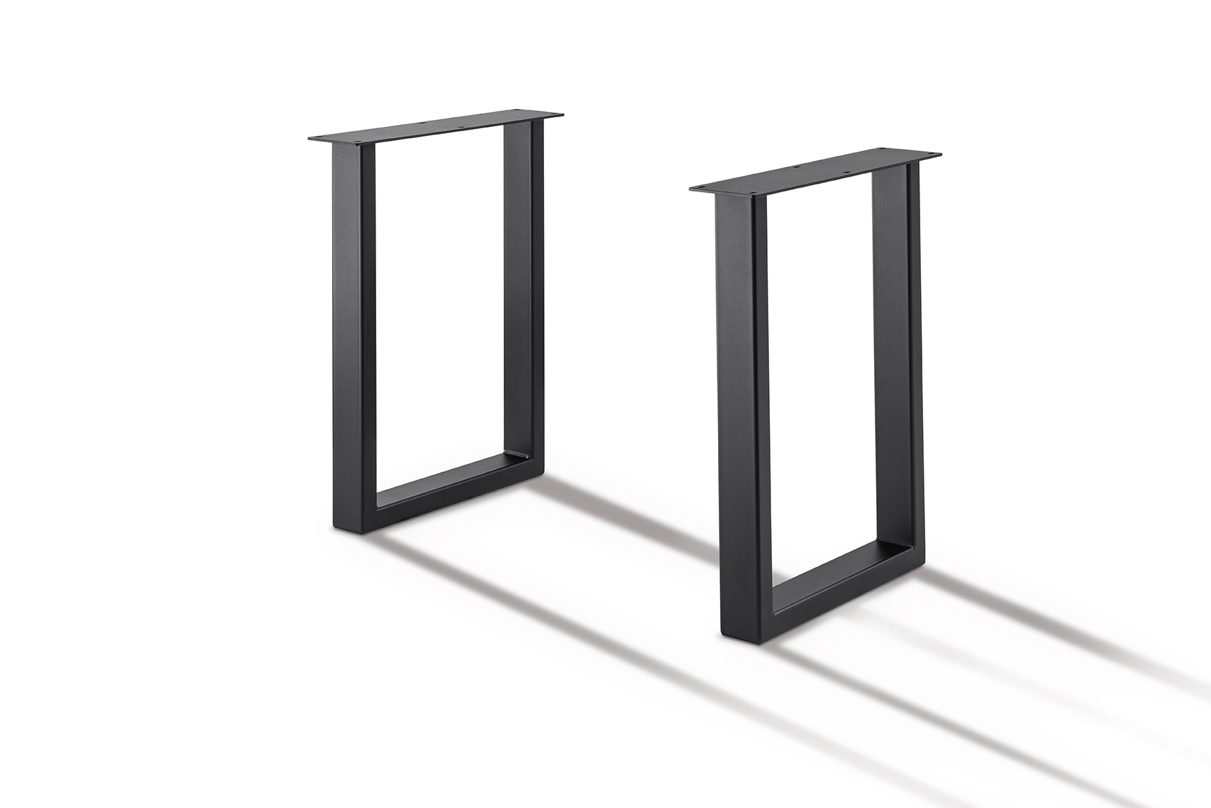 72 cm Tischgestell U - matt schwarz pulverbeschichtet_0 72 cm Tischgestell U - matt schwarz pulverbeschichtet_0