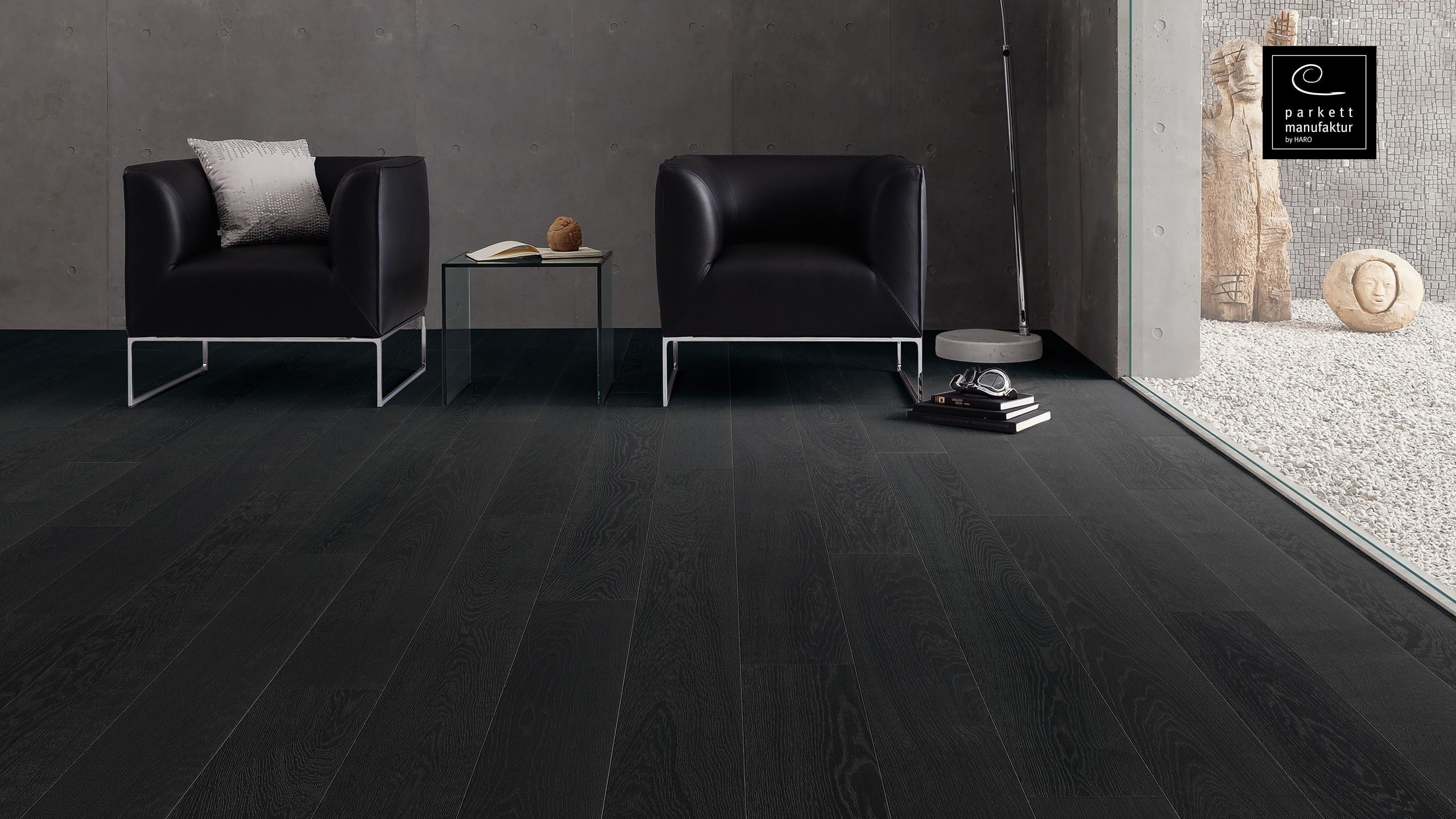 13,5 mm HARO parkettmanufaktur - Eiche carbonschwarz Selectiv, strukturiert 4V_3