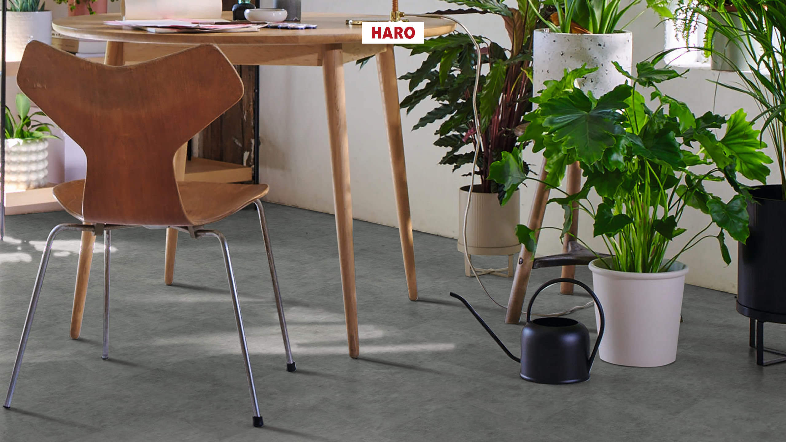 8 mm HARO Laminatboden Tritty 200 Aqua - Beton hell_1