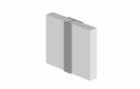 Multipanel Profil Typ D - Verbindung - Silber matt